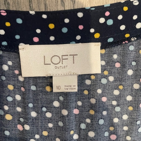 LOFT short sleeve button up dress - Picture 2 of 6